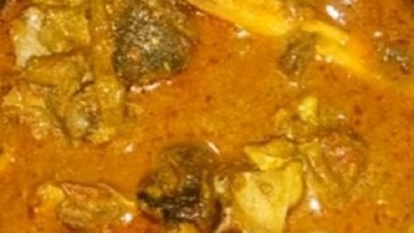 Goat head curry