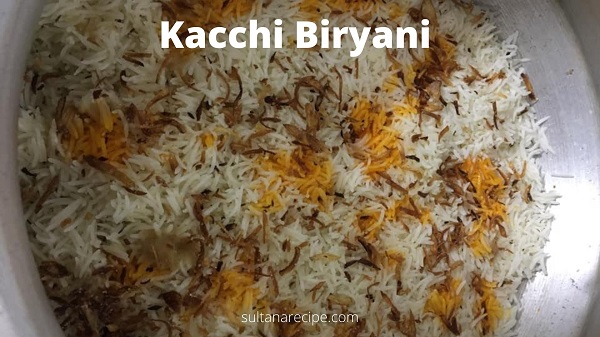 Mutton kacchi biryani recipe