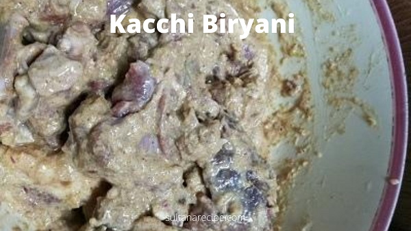 Mutton kacchi biryani