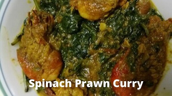 Spinach Prawn Curry