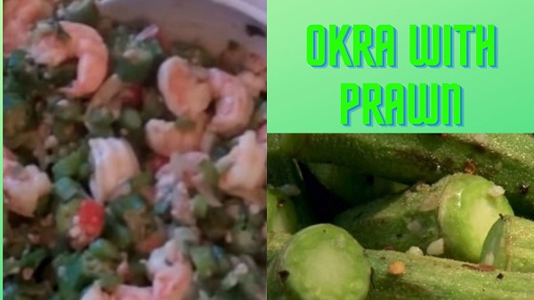 Okra with Prawn