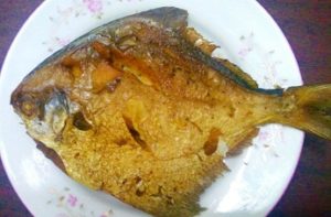 Pomfret fish fry