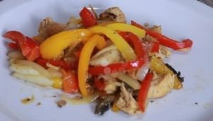 Chicken with bell peppers recipe
