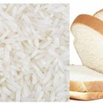 White bead and white rice