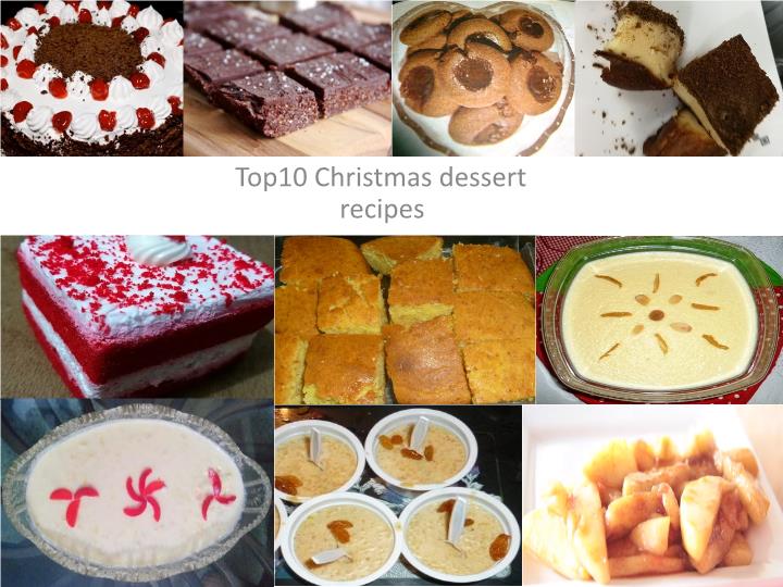 Christmas dessert recipes
