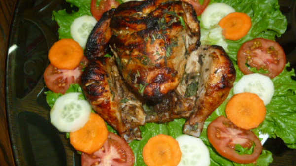 whole grilled chicken