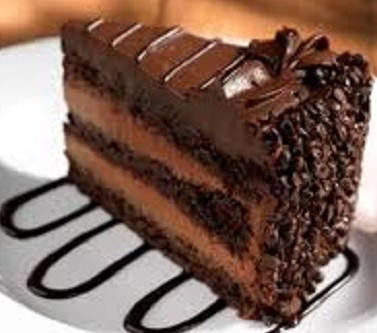 Dark chocolate mousse cake