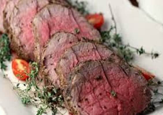 Peppercorn beef tenderloin