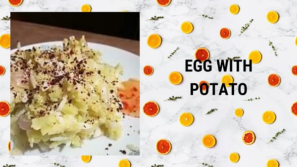 Egg salad with potato