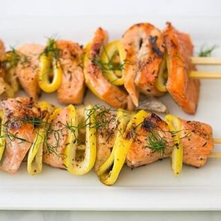 Keto recipes Grilled Salmon Kebab