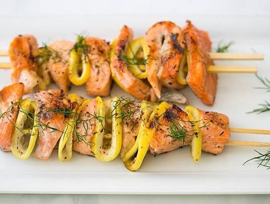 Keto recipes Grilled Salmon Kebab