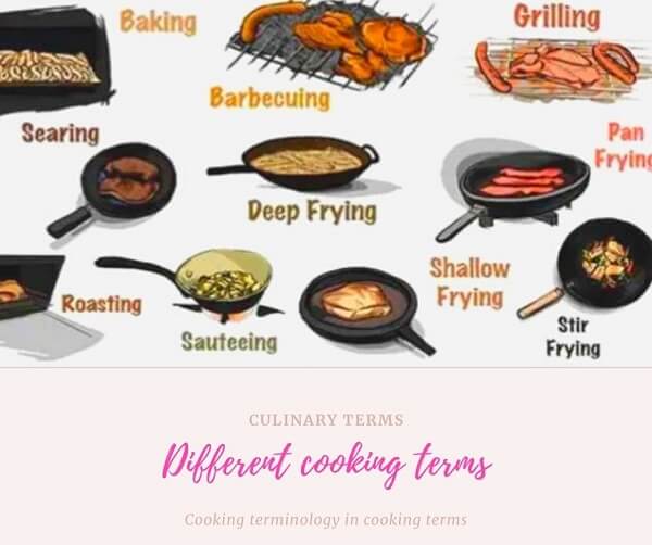 Different Cooking Terms