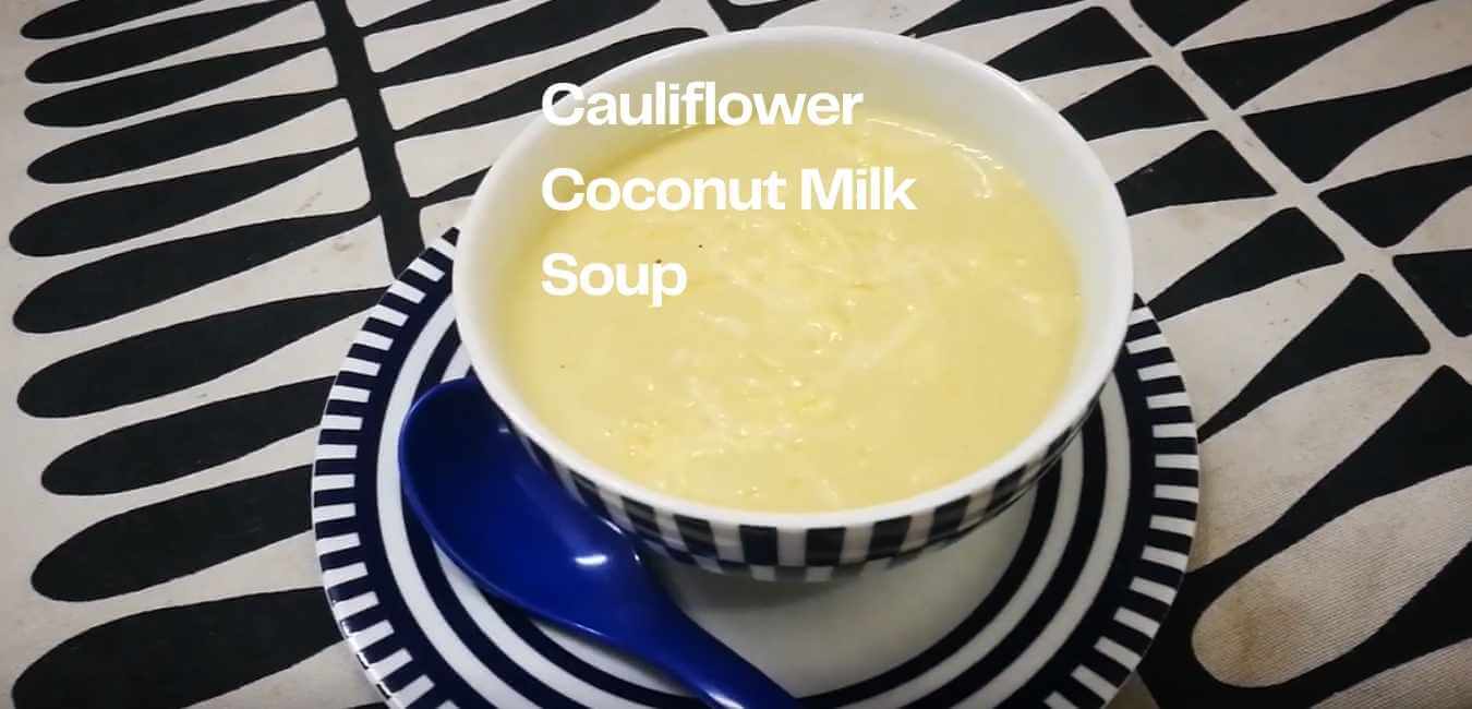 Keto Cauliflower Soup with Coconut Milk