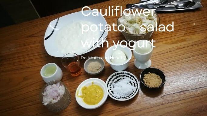 Cauliflower potato salad in Air fryer 