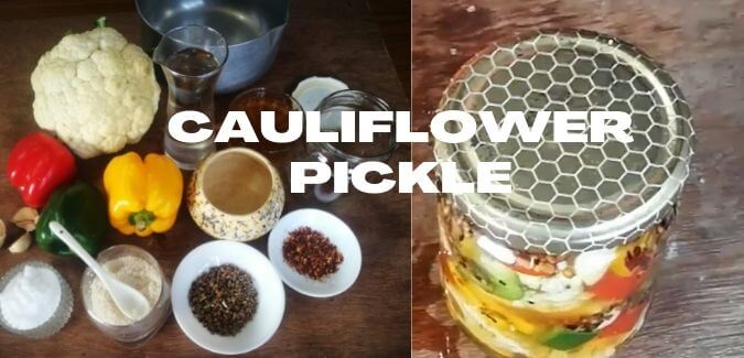 Quick Cauliflower pickle recipe
