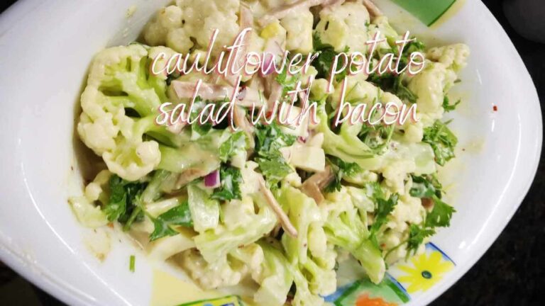 Best Keto Potato Salad Ever | Cauliflower “Potato” Salad With Bacon