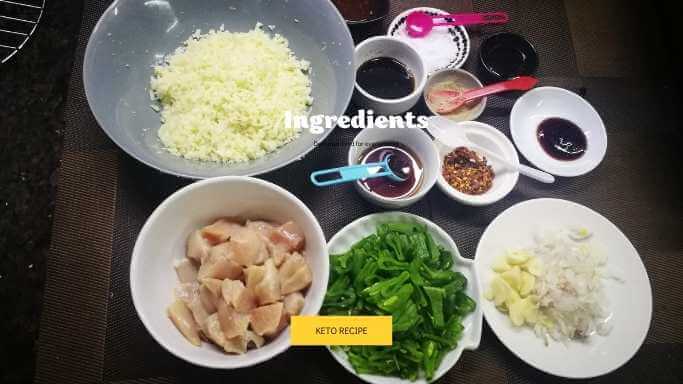 Cauliflower rice and chicken breast