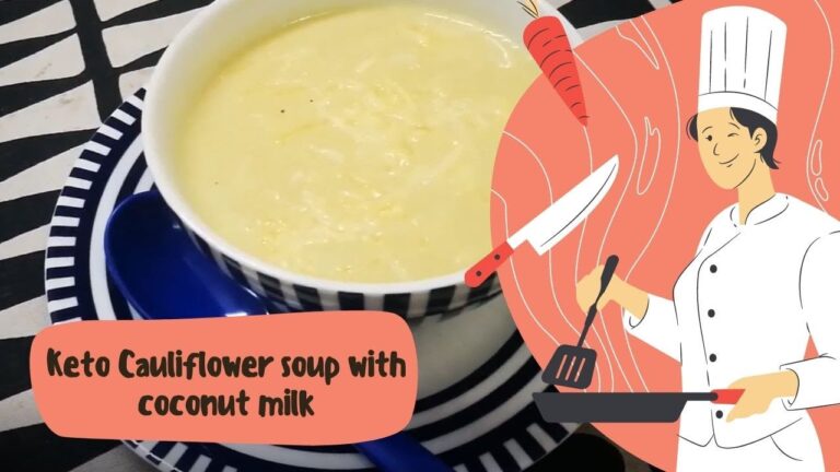 The Best Keto Cauliflower Soup with Coconut Milk | Creamy Cauliflower Soup