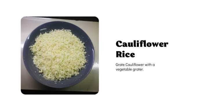 Recipe with Cauliflower Rice and Chicken Breast