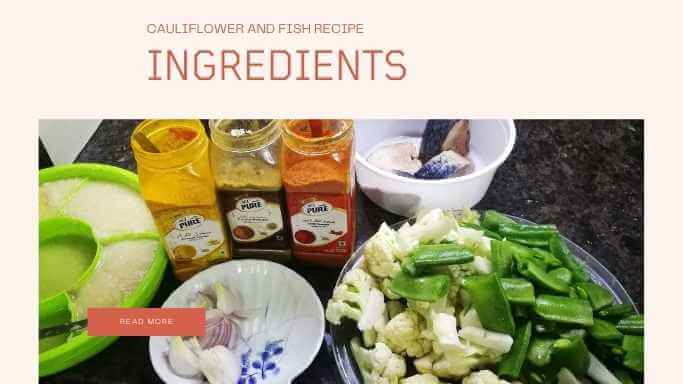 cauliflower and fish keto recipe