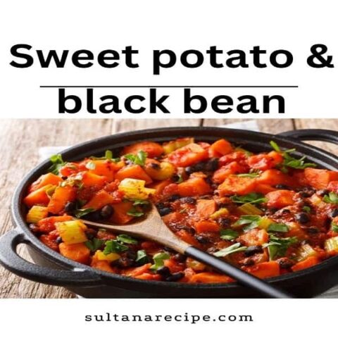 Sweet potato and black bean chili
